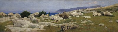 View of Punta del Romito from Castiglioncello by Raffaello Sernesi