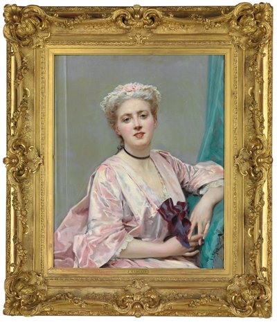 Beauty in Pink by Raimundo de Madrazo y Garreta