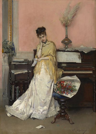 Reverie - The Letter by Raimundo de Madrazo y Garreta