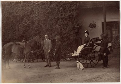 Colonel H.R. Thuillier and His Wife Emmeline Williams Thuillier, Shimla by Raja Deen Dayal