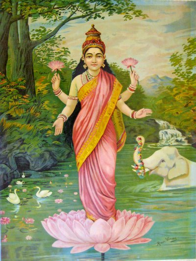 Lakshmi by Raja Ravi Varma