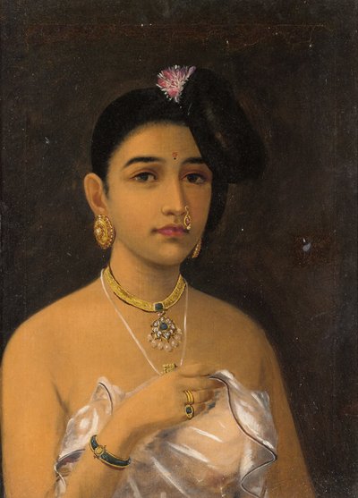 Malabar Beauty by Raja Ravi Varma