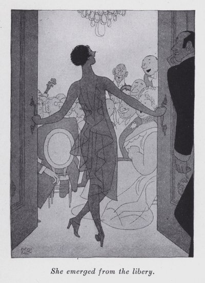 Illustration for "But Gentlemen Marry Brunettes" by Anita Loos by Ralph Barton
