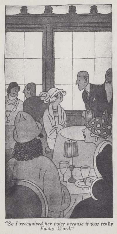 Illustration for Gentlemen Prefer Blondes by Anita Loos by Ralph Barton