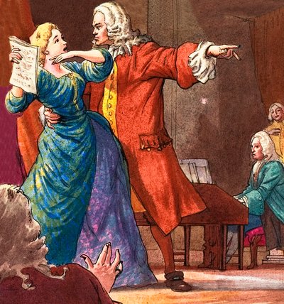 Handel seeking to control a temperamental opera singer by Ralph Bruce