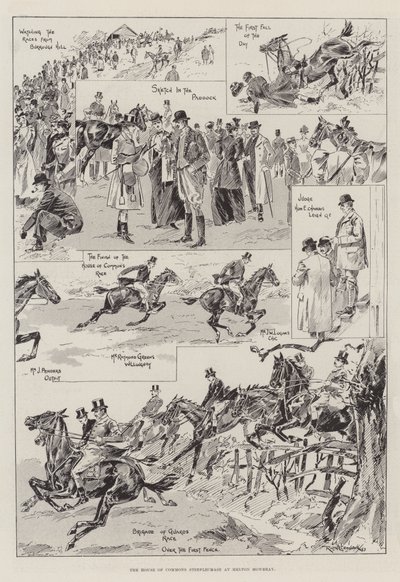 The House of Commons Steeplechase at Melton Mowbray by Ralph Cleaver