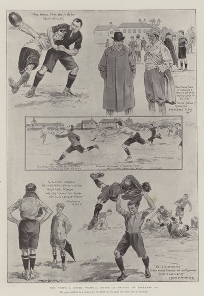 The North v South Football Match at Bristol, on 15 December by Ralph Cleaver