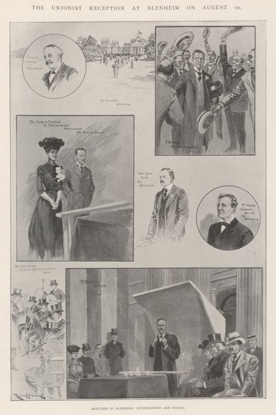 The Unionist Reception at Blenheim by Ralph Cleaver
