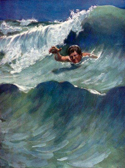 Illustration for Robinson Crusoe by Daniel Defoe by Ralph Noel Pocock