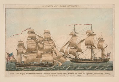 A Scene on Lake Ontario (Sloop Pike and Wolf) by Ralph Rawdon