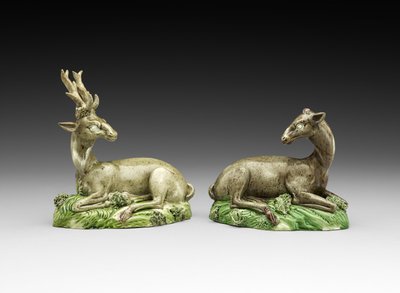 Hind and Stag by Ralph Sr. Wood
