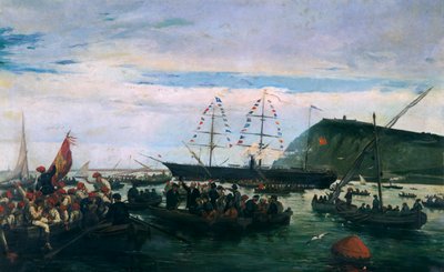 Catalan volunteers embarking for the war in Cuba in 1870 by Ramón Padró y Pedret