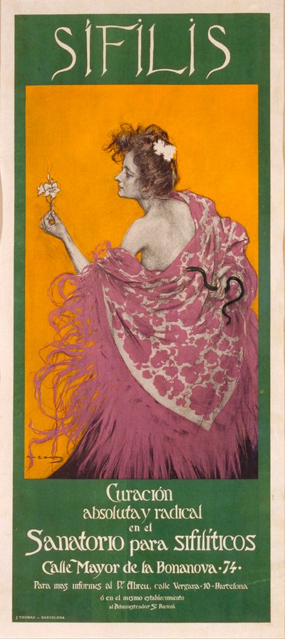 Syphilis (Poster) by Ramon Casas (1866-1932) by Ramón Casas
