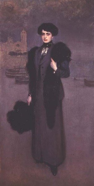 Portrait of Dolores Vidal by Ramon Casas i Carbo