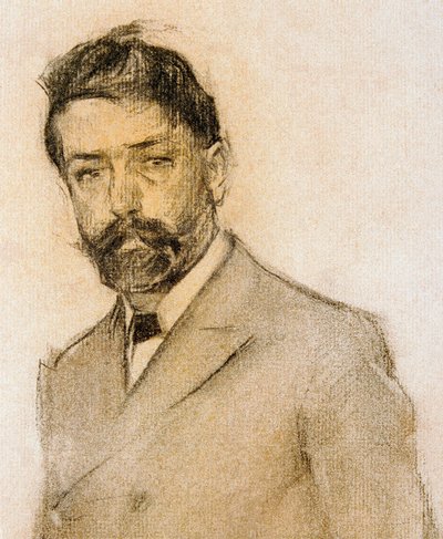 Portrait of the painter Lluis Graner (detail) by Ramon Casas i Carbo