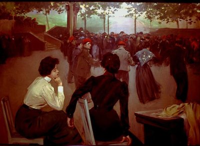 Sardanas in the Fountain of Saint Roque in Olot by Ramon Casas i Carbo