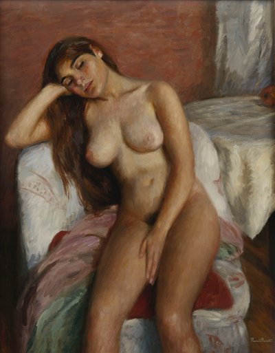 Young Woman Relaxing by Ramon Pichot Gironés