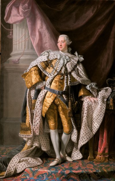 Portrait of King George III of the United Kingdom in his Coronation Robes by Ramsay