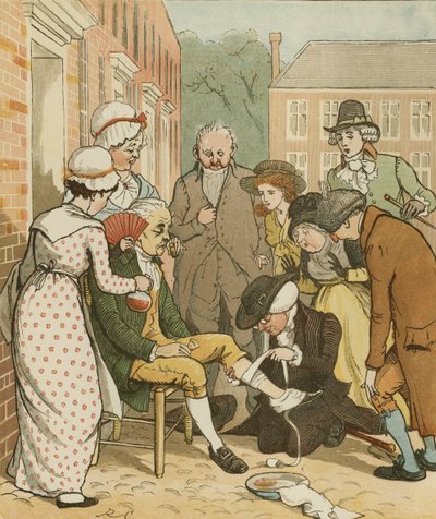 An Elegy on the Death of a Mad Dog by Oliver Goldsmith. Neighbours Dressing the Good Man of Islington