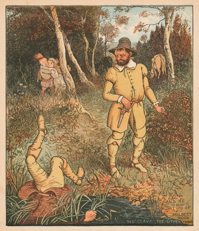 And He That Was of Mildest Mood Did Slay The Other There by Randolph Caldecott