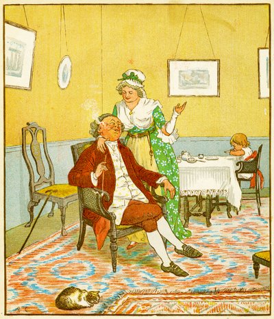 Frontispiece, The Diverting History of John Gilpin, 1878 by Randolph Caldecott