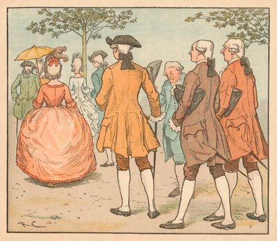 Her love was sought...By twenty beaux and more by Randolph Caldecott