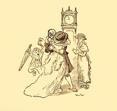 John Gilpin is Reunited with His Wife and Children by Randolph Caldecott