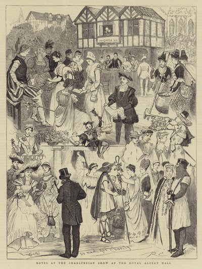 Notes at the Shaksperian Show at the Royal Albert Hall by Randolph Caldecott