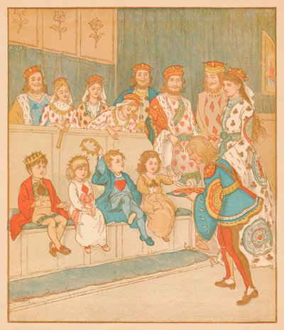 The Knave of Hearts, Brought Back Those Tarts, 1880 by Randolph Caldecott