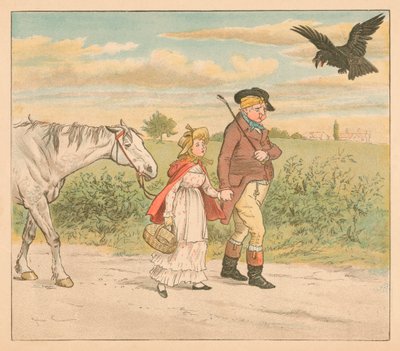 The Mischievous Raven Flew Laughing Away by Randolph Caldecott
