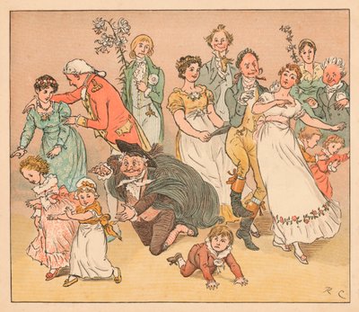 ...and They All Fell to Playing the Game of Catch-as-Catch-Can..., c1885, 1934 by Randolph Caldecott