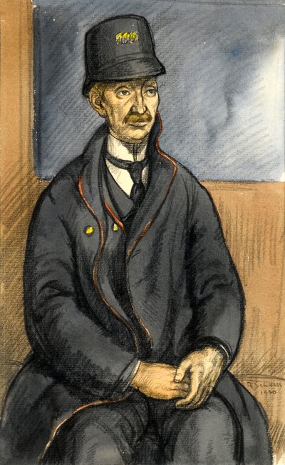 A Postman by Randolph Schwabe
