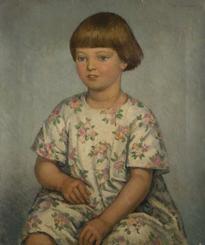 Portrait of a Child, mid-20th century by Randolph Schwabe