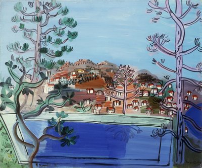 A Pool at Golfe Juan by Raoul Dufy