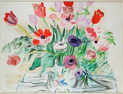 Anemones and Tulips by Raoul Dufy
