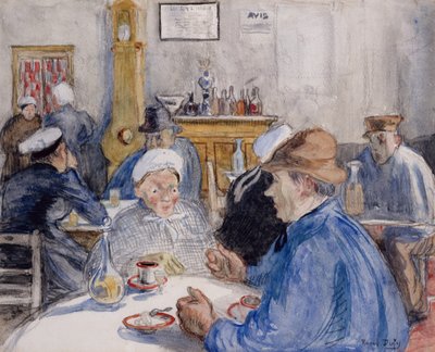 At the Cafe by Raoul Dufy