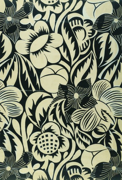 Black and White Flowers by Raoul Dufy