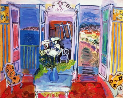 Interior with Open Windows by Raoul Dufy
