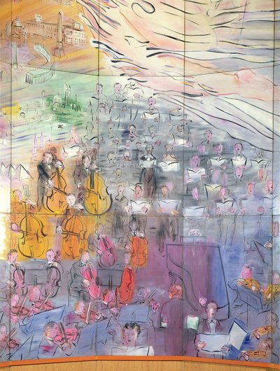 The Fairy Electricity (detail) by Raoul Dufy
