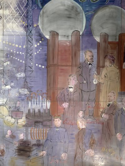 The Fairy Electricity (detail) by Raoul Dufy