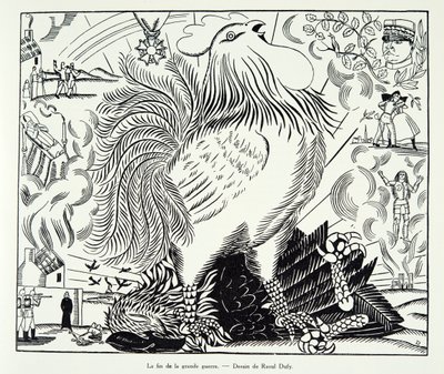 The End of the Great War, from History of the Third Republic, Vol. I, Political History, pub.1933 by Raoul Dufy