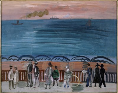 The Beach at Sainte-Adresse by Raoul Dufy
