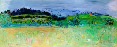 Landscape of the Pyrenees Orientales, from the Route du Boulou by Raoul Dufy