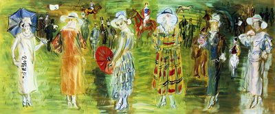 The Mannequins of Poiret at the Races in 1923 by Raoul Dufy