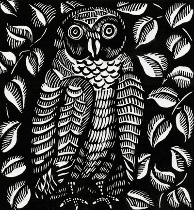 Owl, for the poem The Owl, from The Bestiary or Orpheus