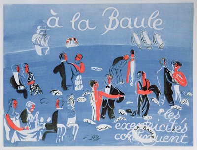 Poster Advertising the Seaside Resort, La Baule by Raoul Dufy