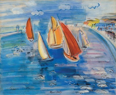 Regattas at Sainte-Adresse by Raoul Dufy