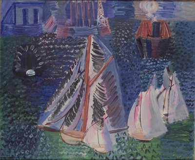 Sailing Boats in the Port of Le Havre, c.1925 by Raoul Dufy