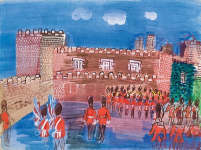 The Changing of the Guard at Saint James Palace by Raoul Dufy