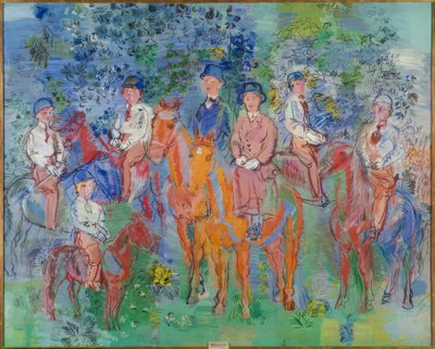 The Horsemen in the Woods by Raoul Dufy